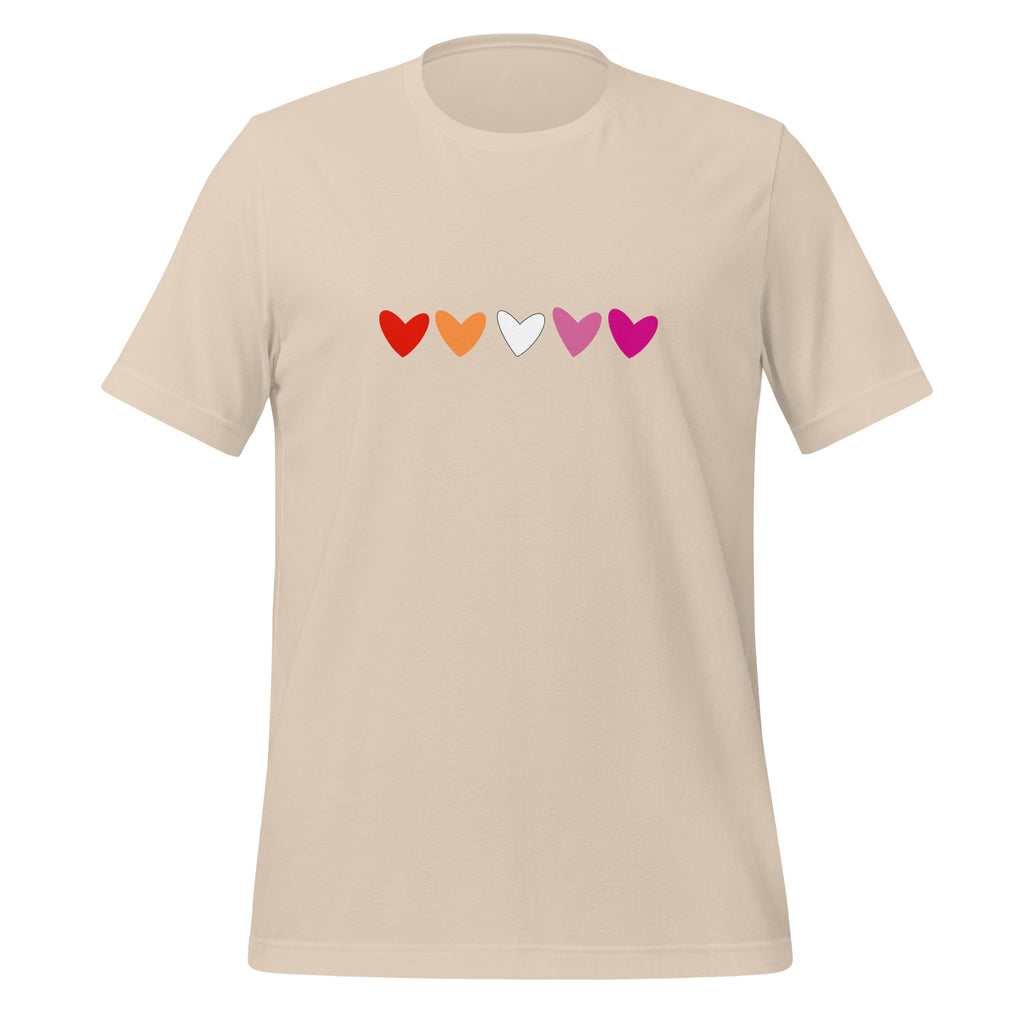 Lesbian Hearts Unisex T-Shirt