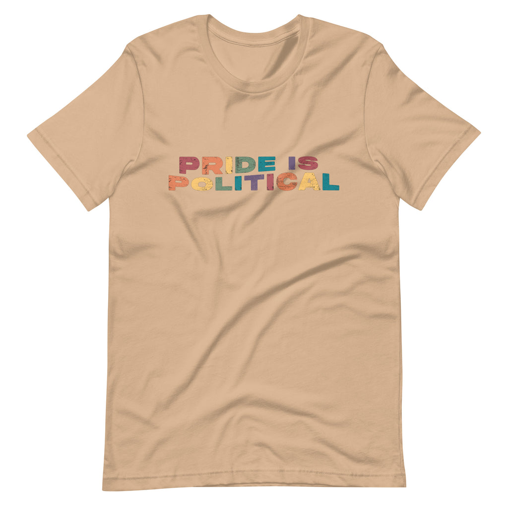 Camiseta unisex desgastada El orgullo es político