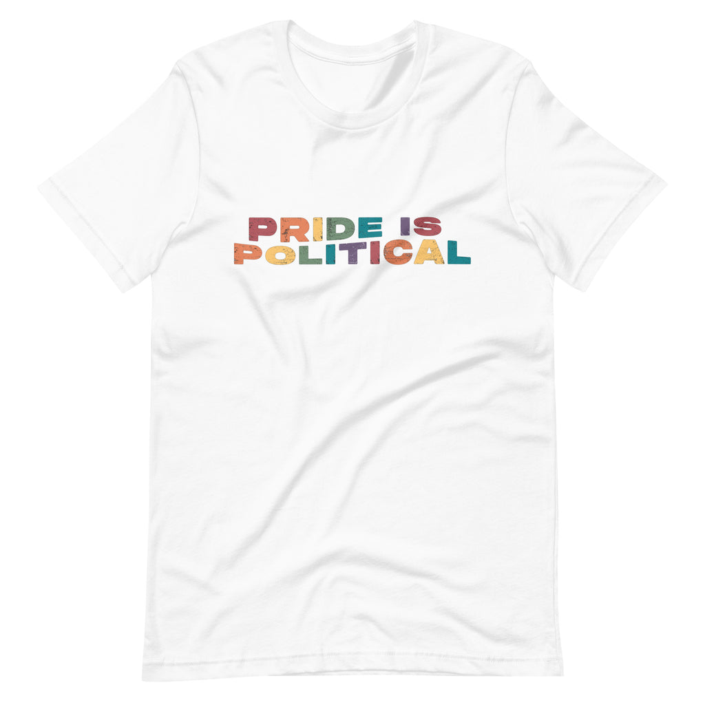 Camiseta unisex desgastada El orgullo es político