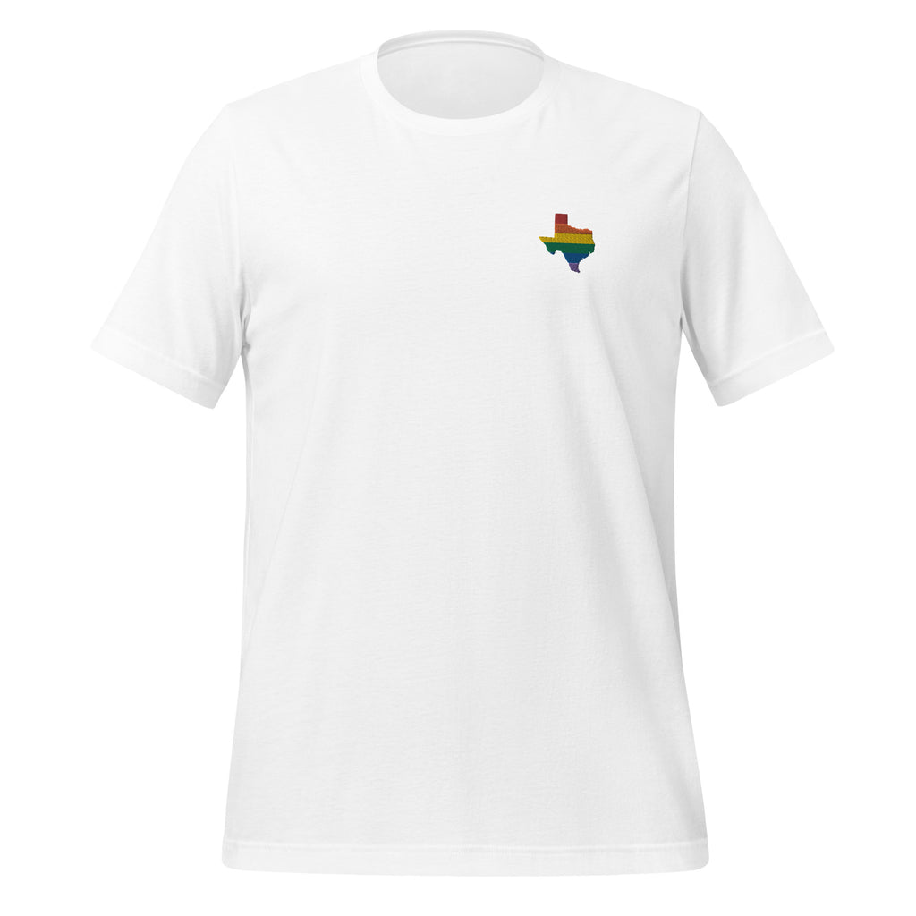 Texas Rainbow Embroidered Unisex T-Shirt