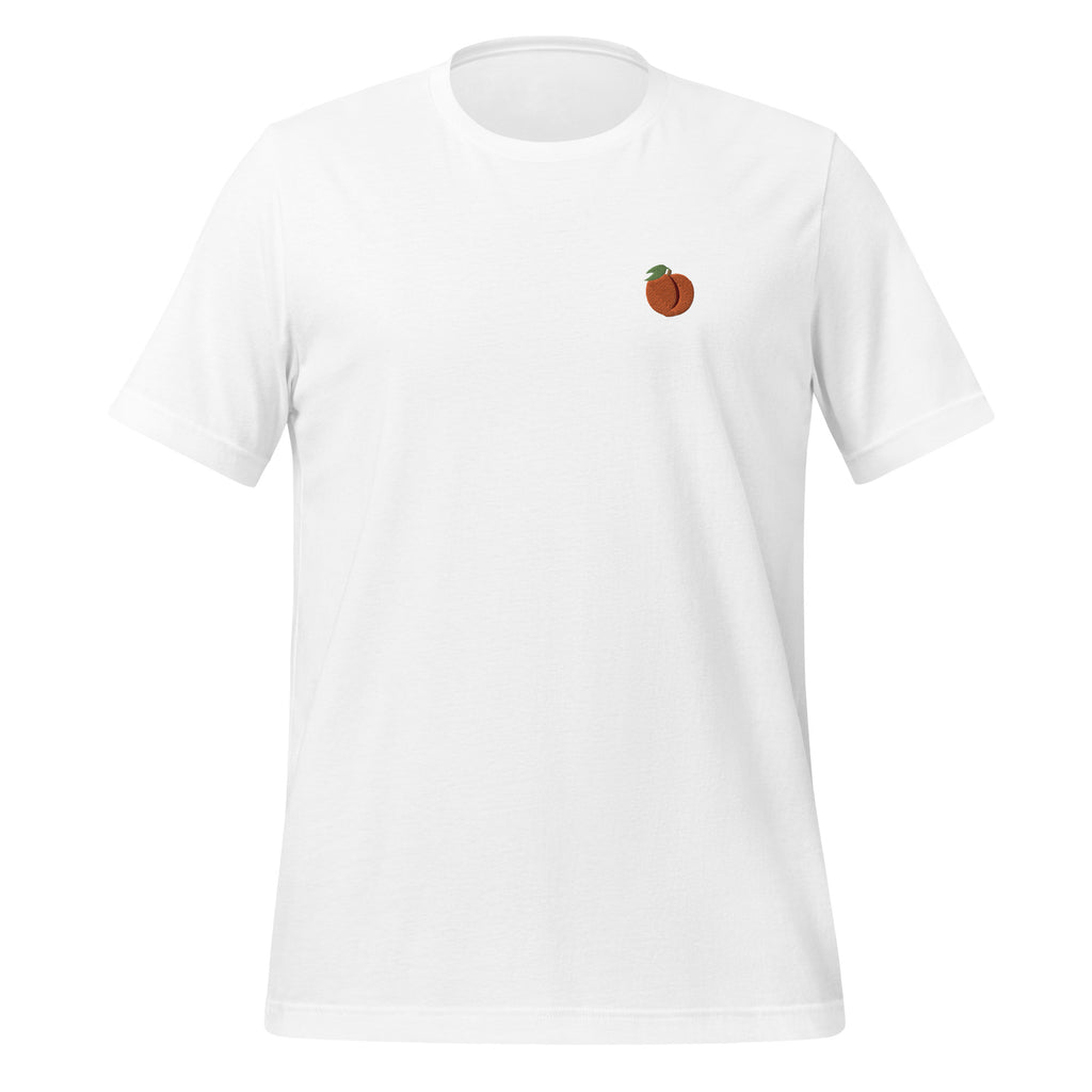 Peach Emoji Embroidered Unisex T-Shirt