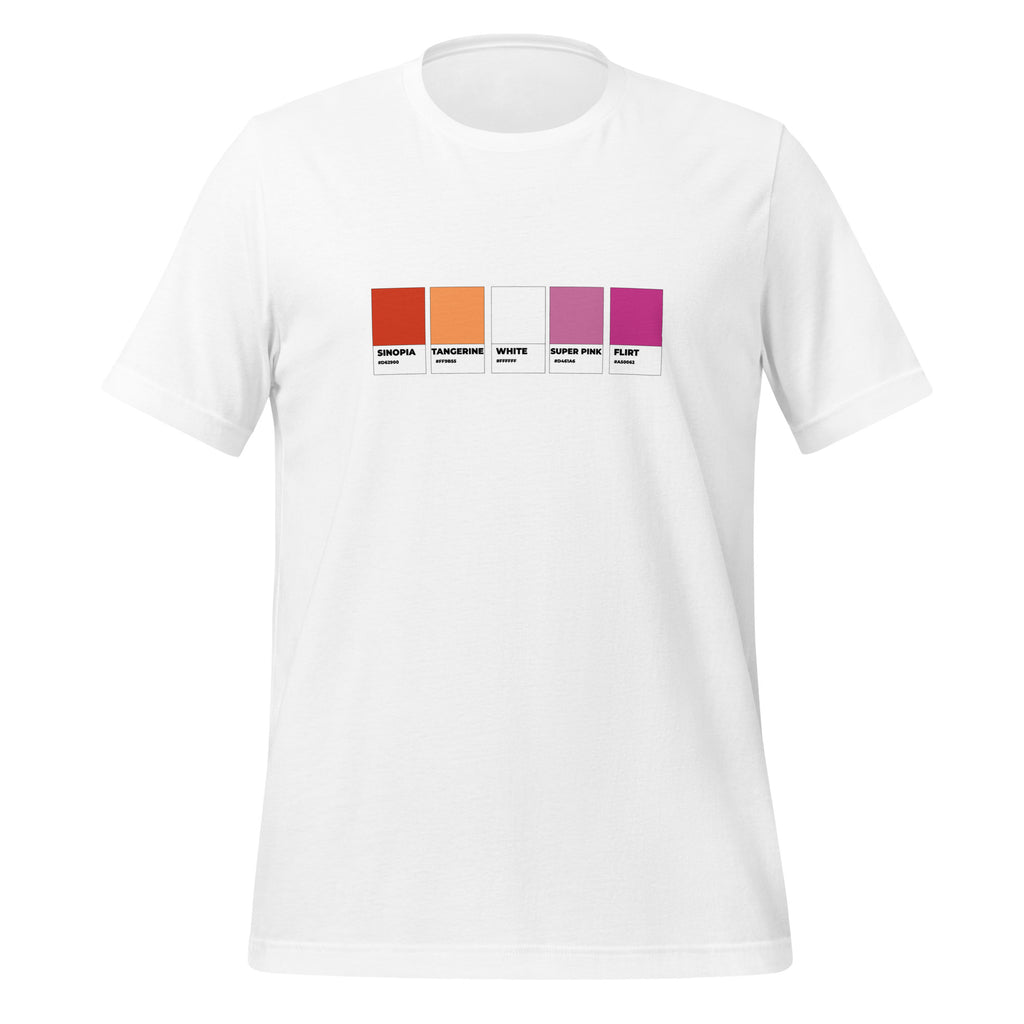 Lesbian Colors Swatch Unisex T-Shirt