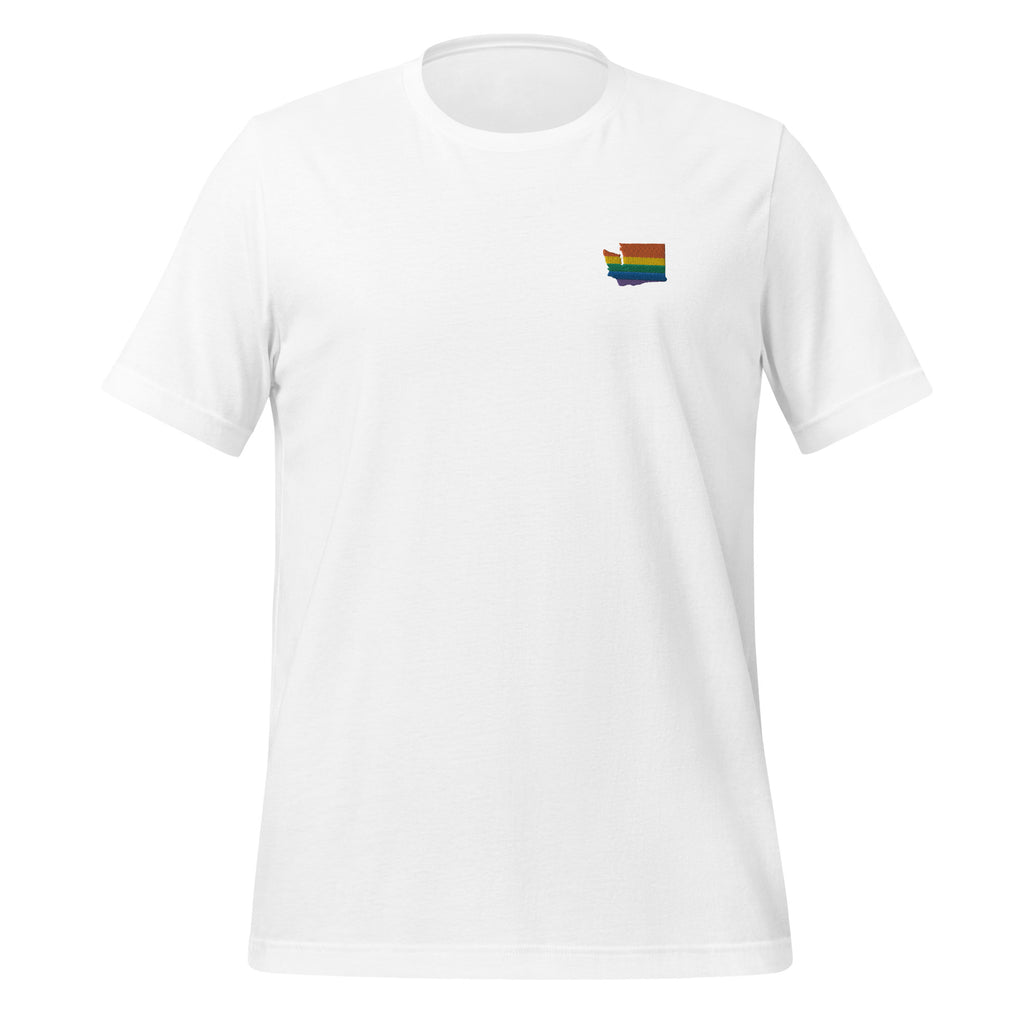 Washington Rainbow Embroidered Unisex T-Shirt