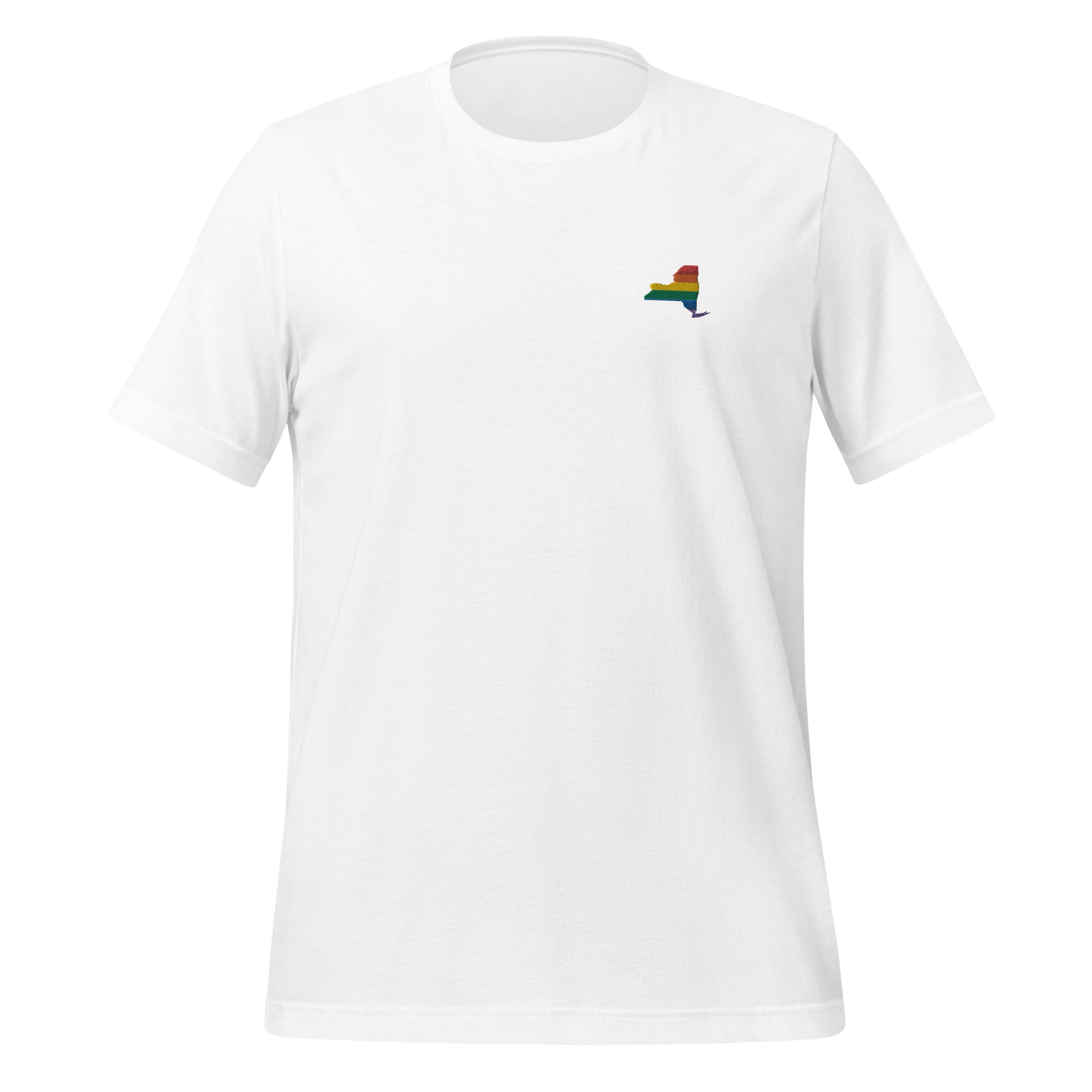 New York Rainbow Embroidered Unisex T-Shirt
