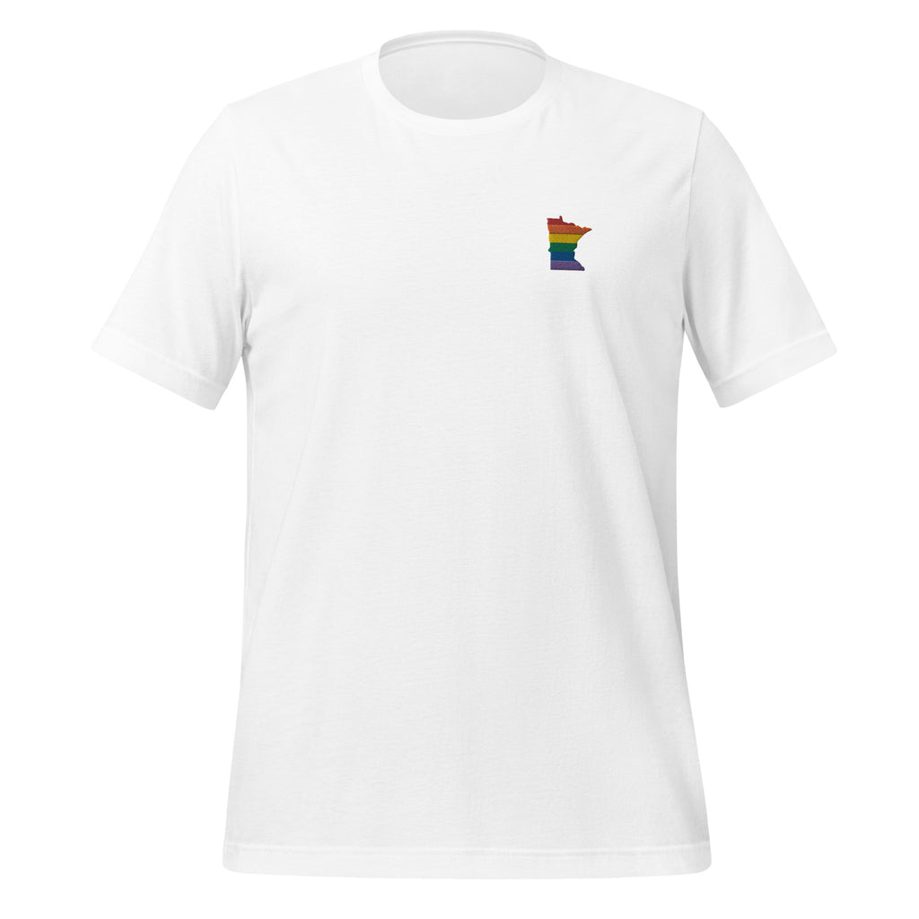 Minnesota Rainbow Embroidered Unisex T-Shirt