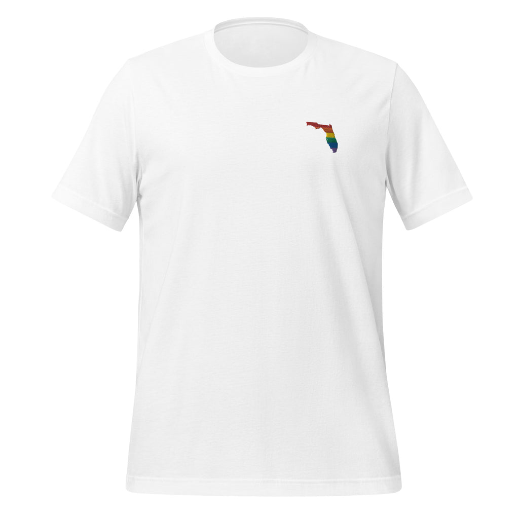 Florida Rainbow Embroidered Unisex T-Shirt