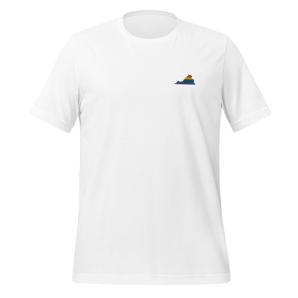 Virginia Rainbow Embroidered Unisex T-Shirt