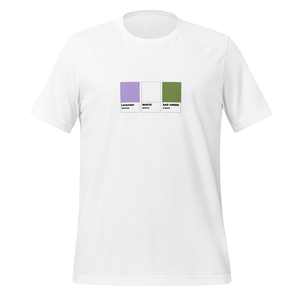 Genderqueer Colors Swatch Unisex T-Shirt