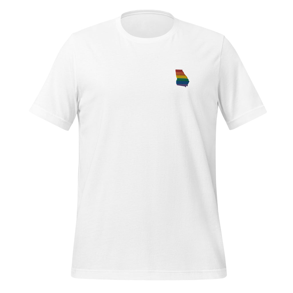 Georgia Rainbow Embroidered Unisex T-Shirt