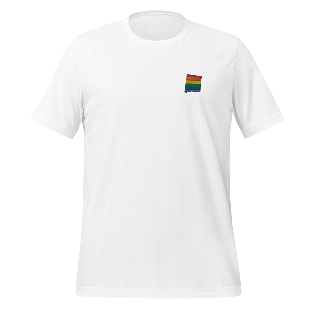 New Mexico Rainbow Embroidered Unisex T-Shirt