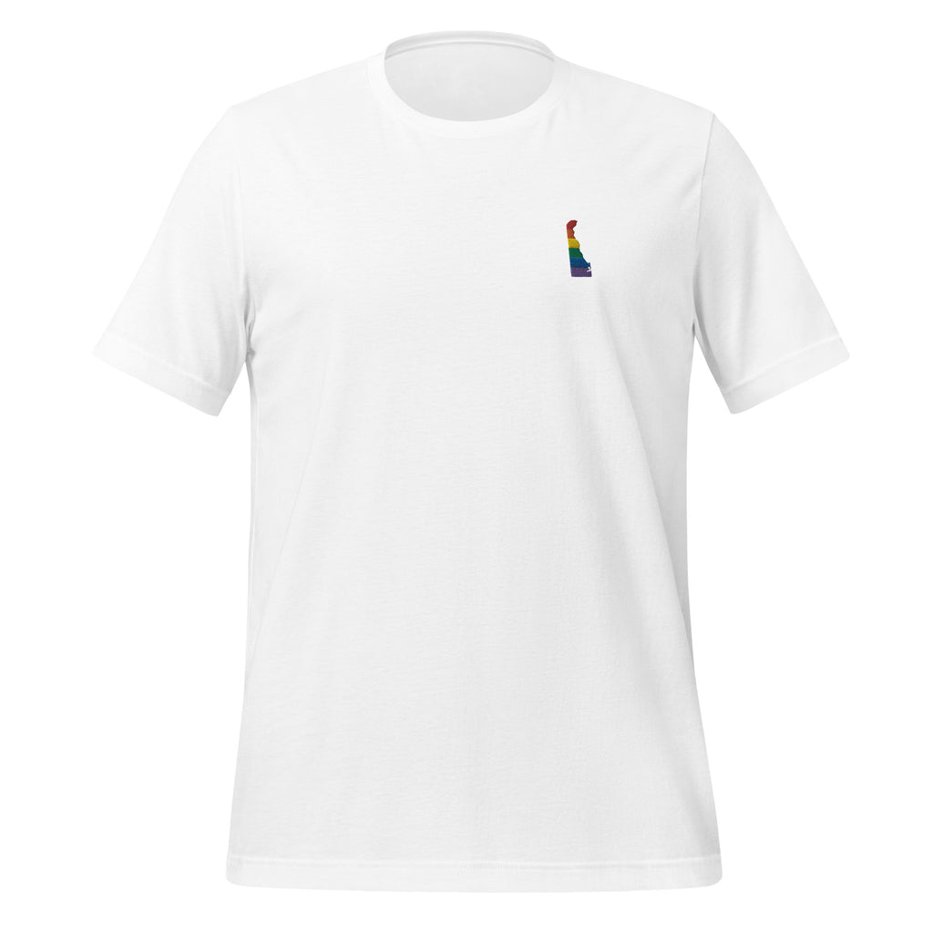 Delaware Rainbow Embroidered Unisex T-Shirt