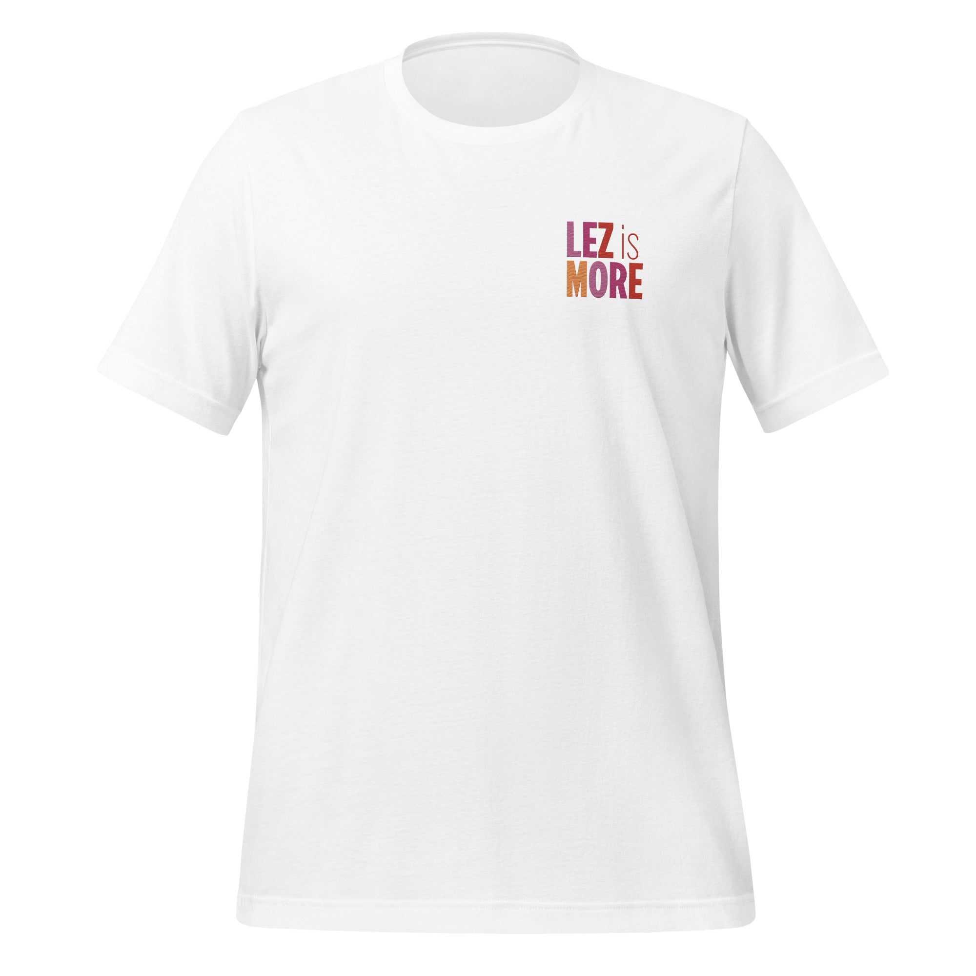 Camiseta unisex bordada Lez is More