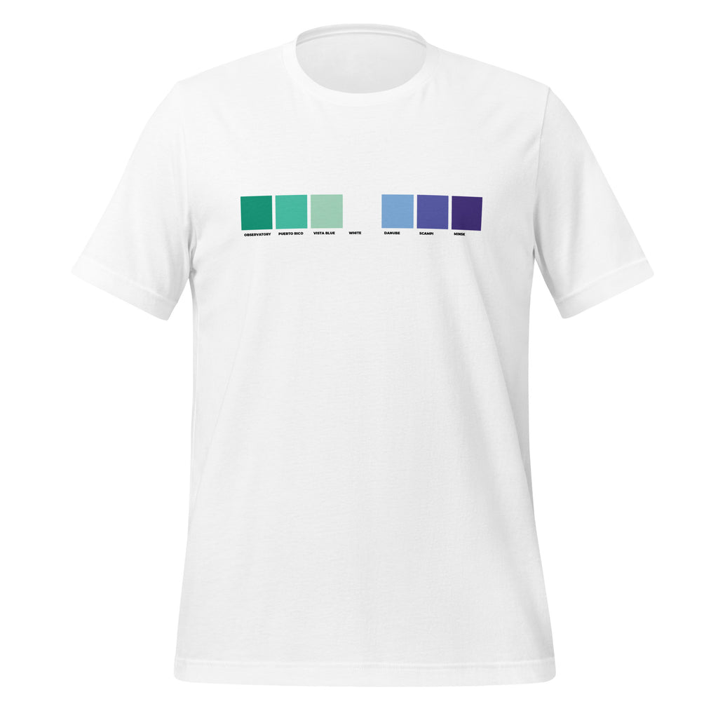 Camiseta unisex con muestra de colores de Men Loving Men