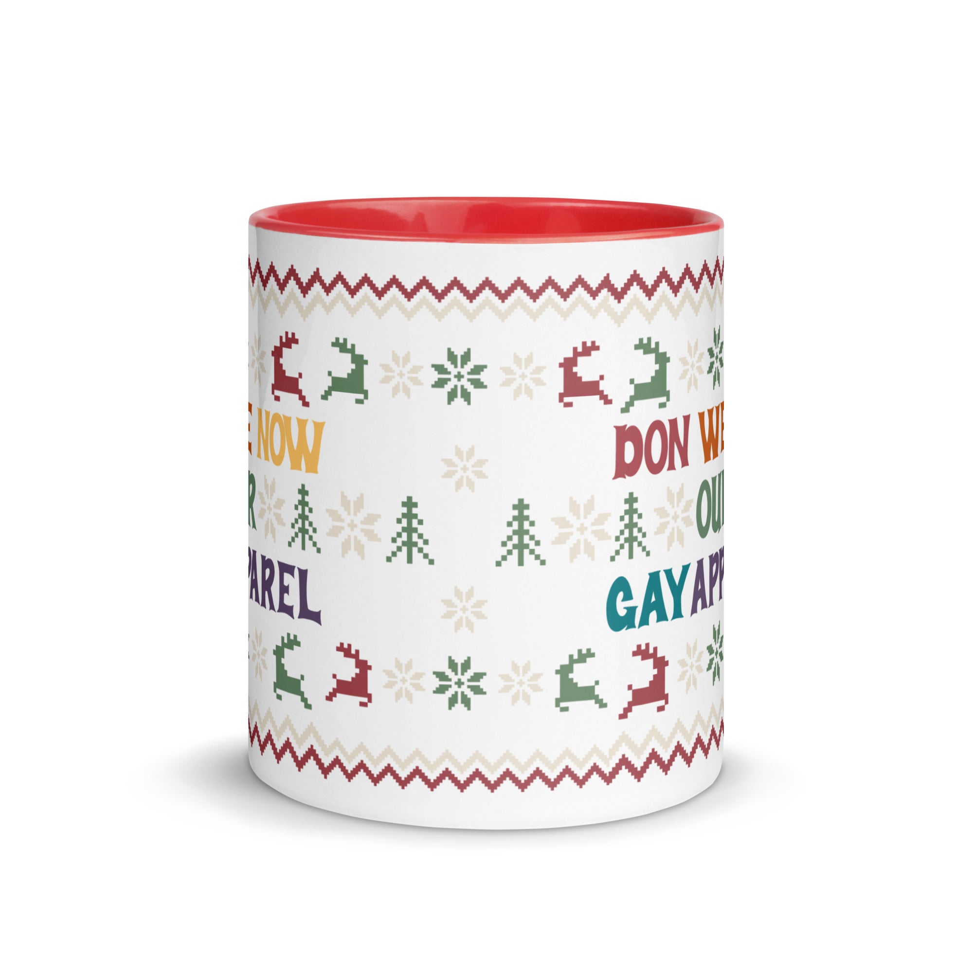 Don We Now Our Gay Apparel Holiday Mug