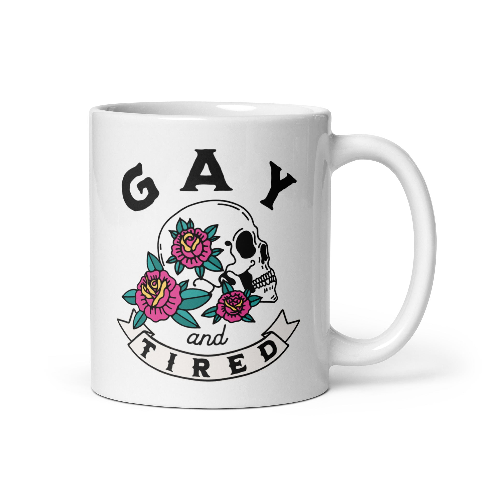 Tasse Crâne Gay &amp; Fatigué