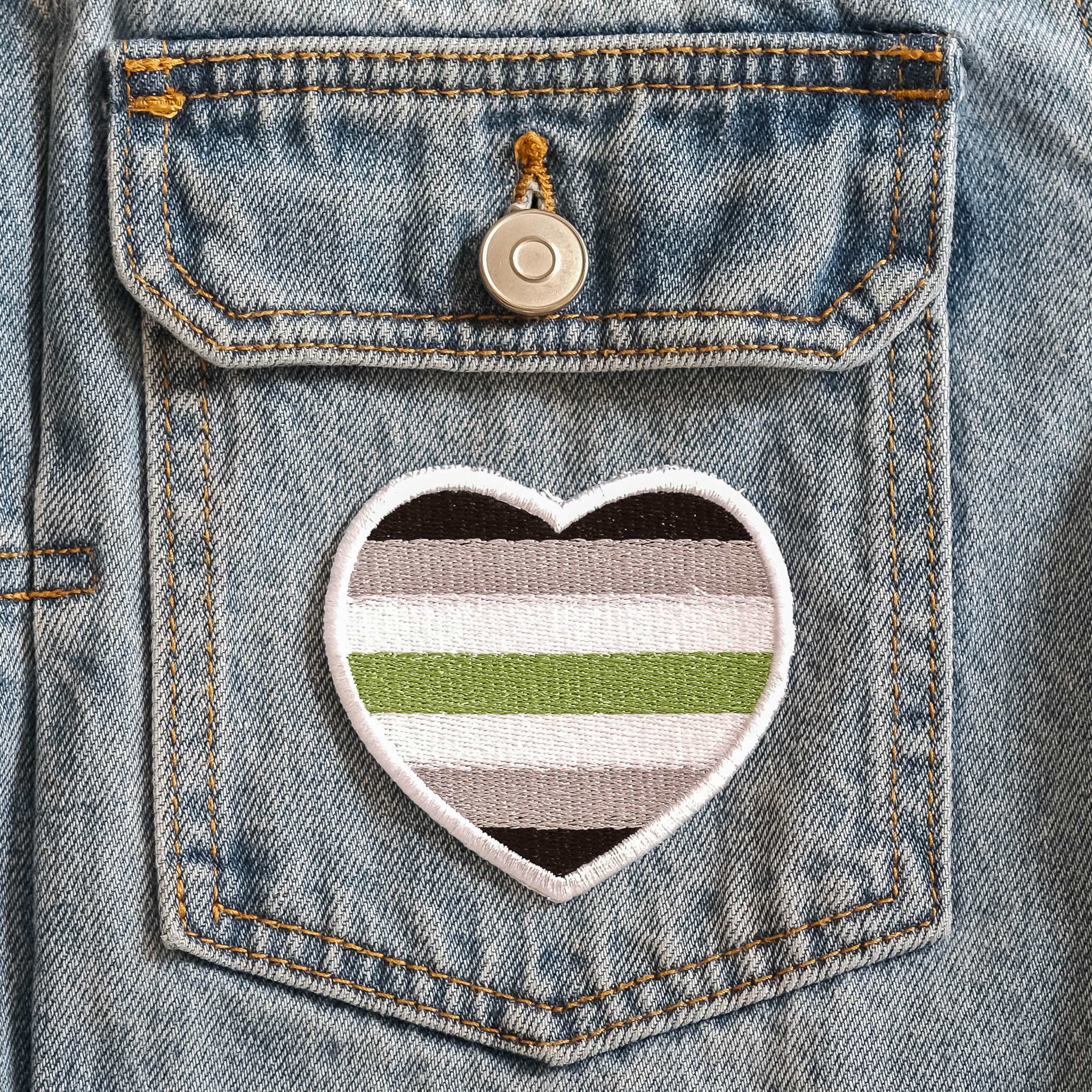 Agender Embroidered Patch