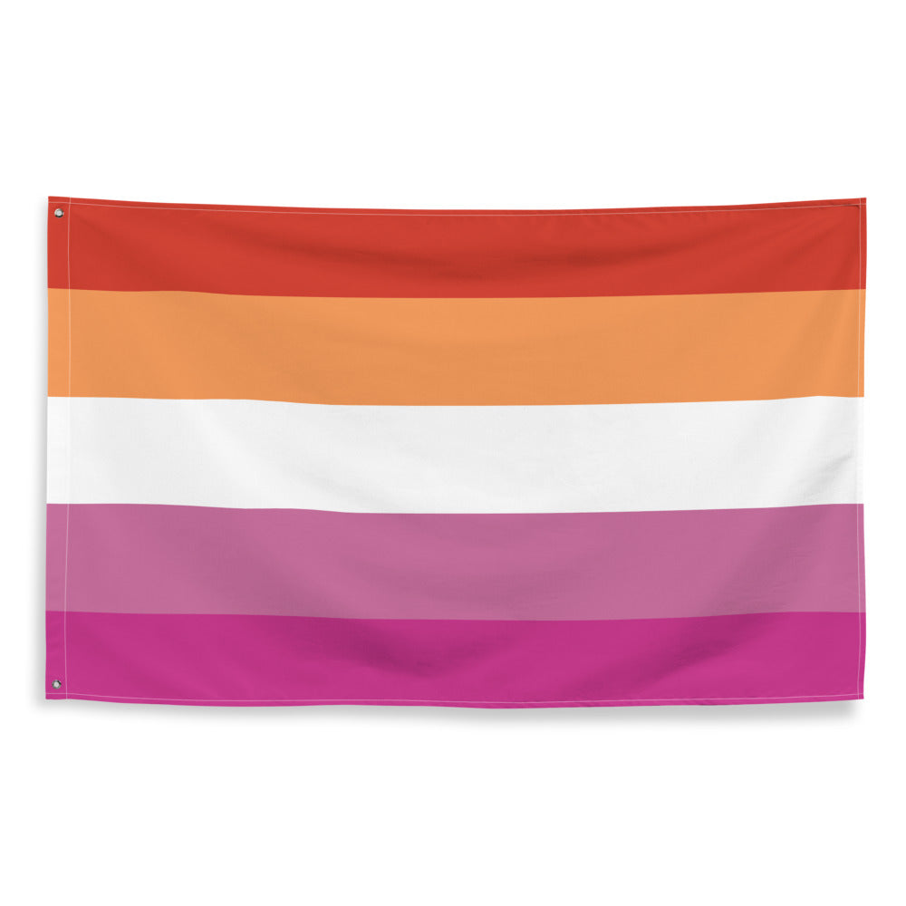 Lesbian Single-Sided Flag