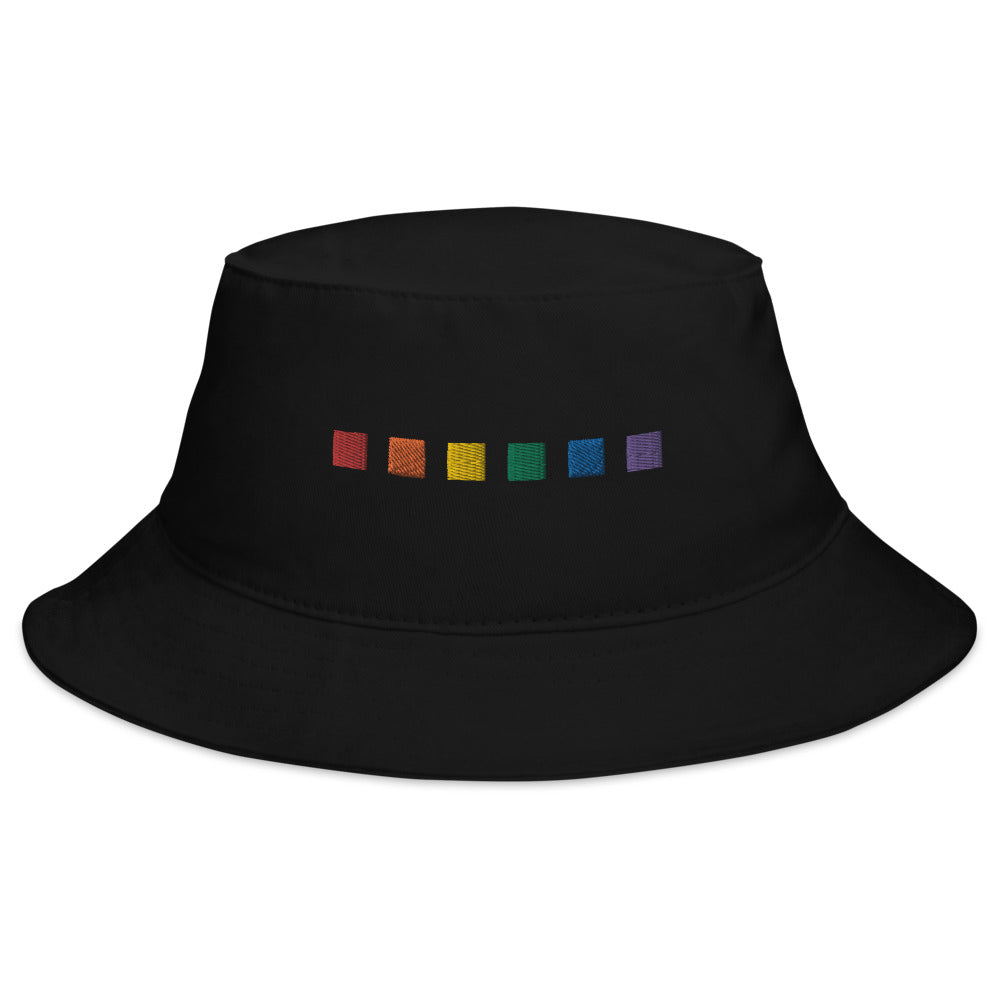 Rainbow Squares Bucket Hat