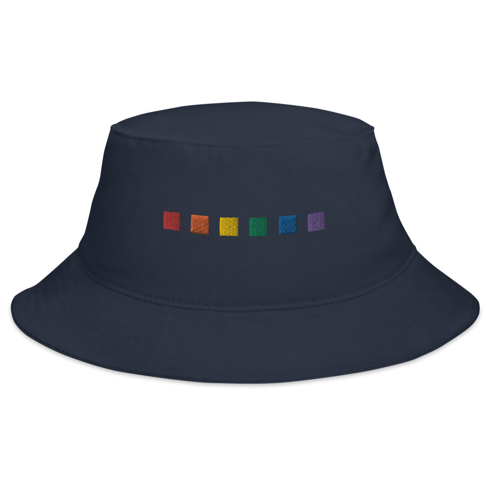 Rainbow Squares Bucket Hat