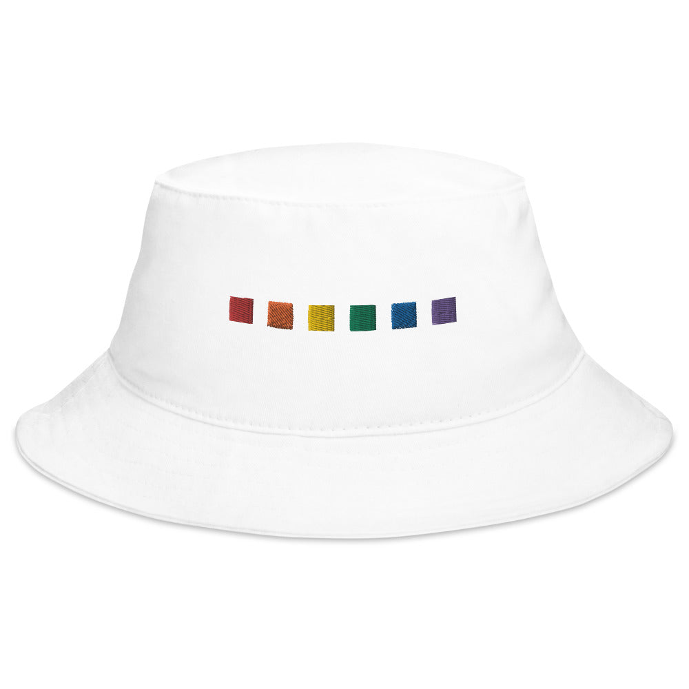Rainbow Squares Bucket Hat