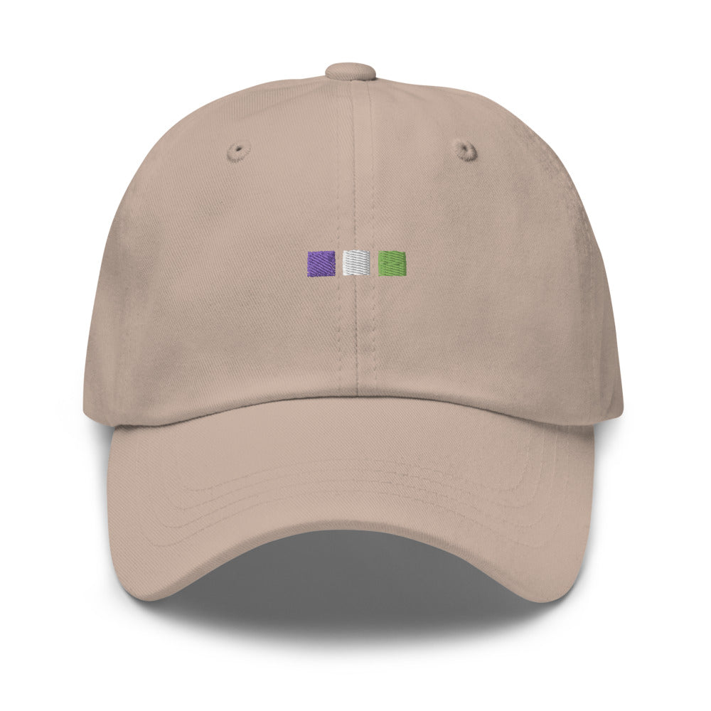 Genderqueer Squares Dad Hat