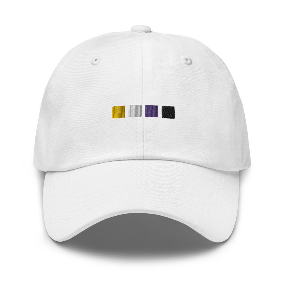 Non-Binary Squares Dad Hat