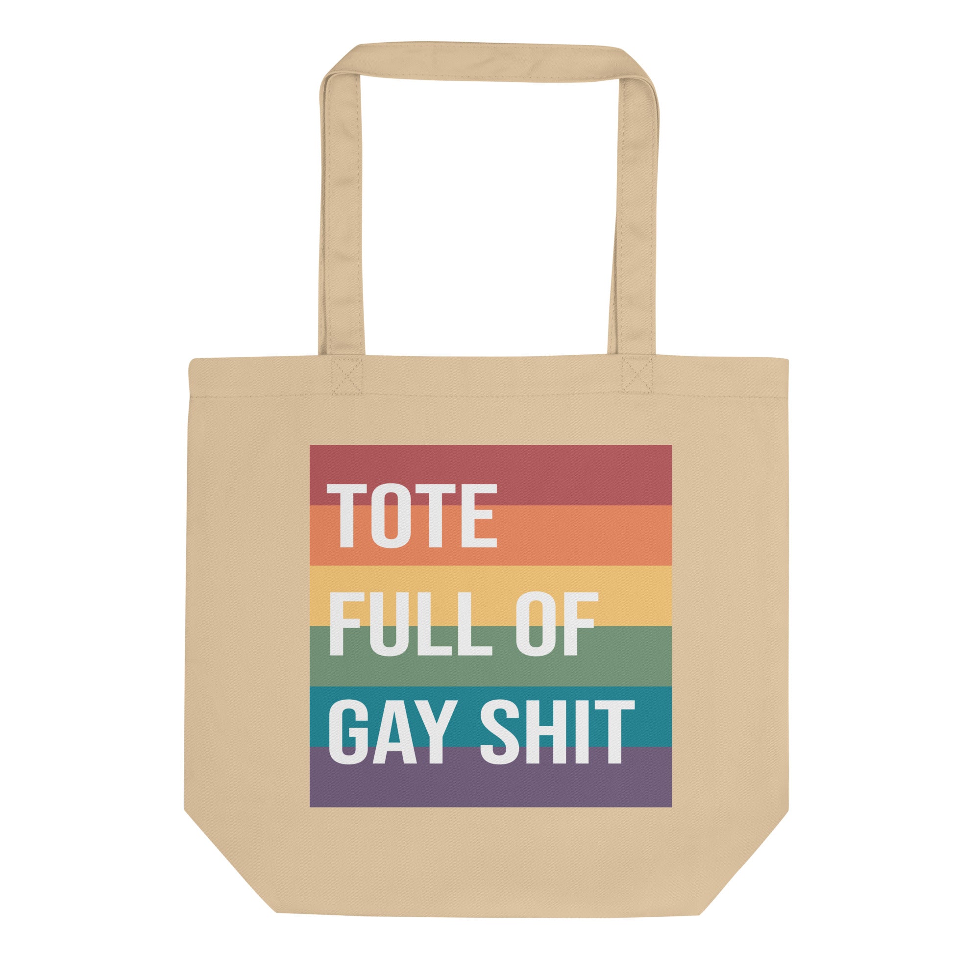 Sac fourre-tout bio « Plein de merde gay »