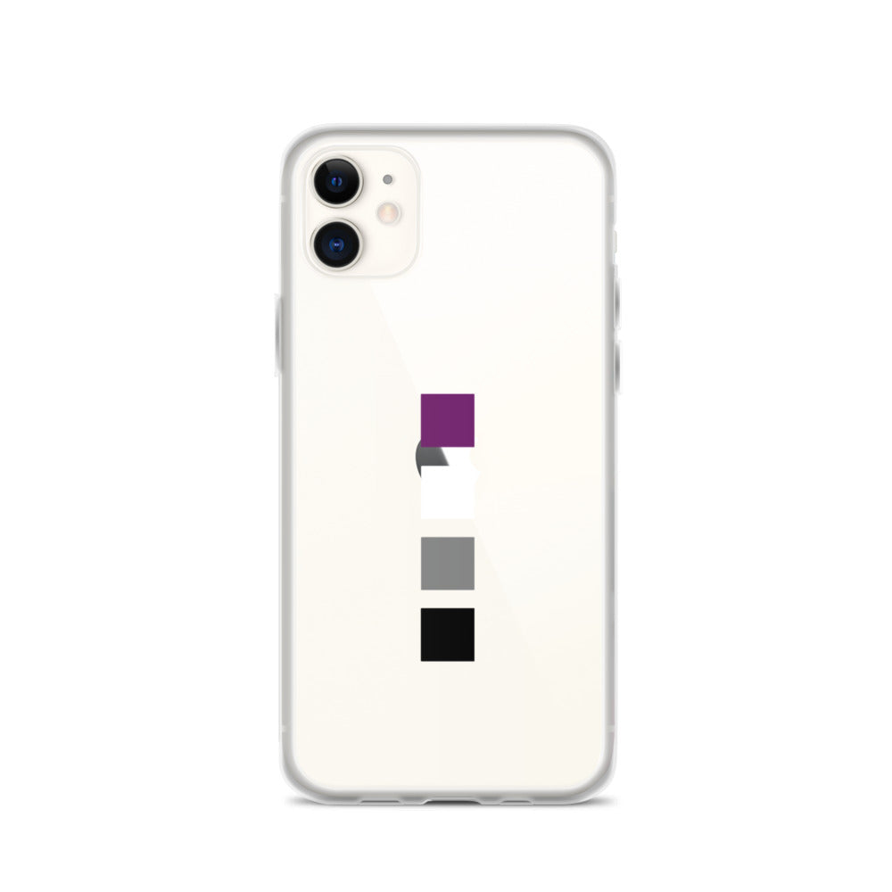 Funda para iPhone con cuadrados asexuales