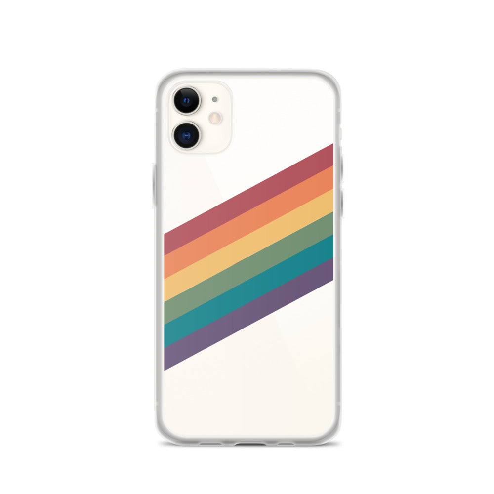 Funda para iPhone con rayas de arcoíris