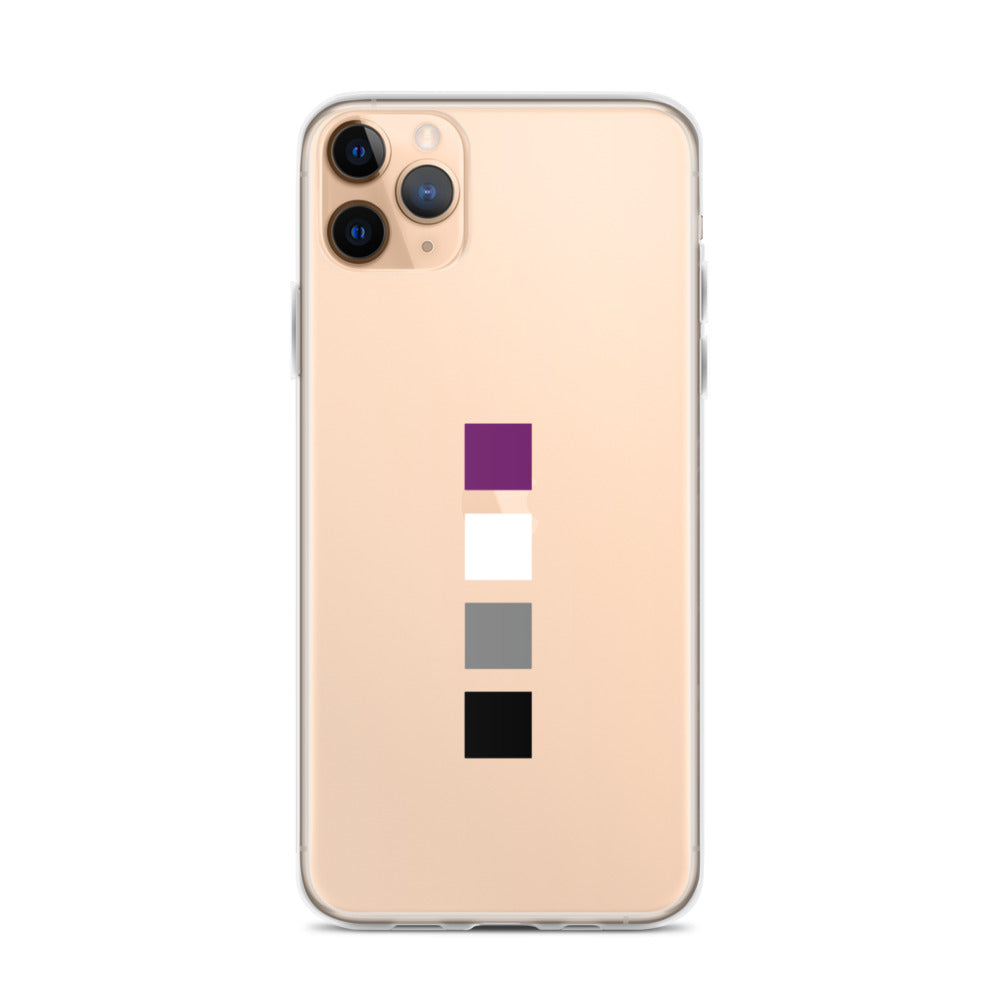 Funda para iPhone con cuadrados asexuales