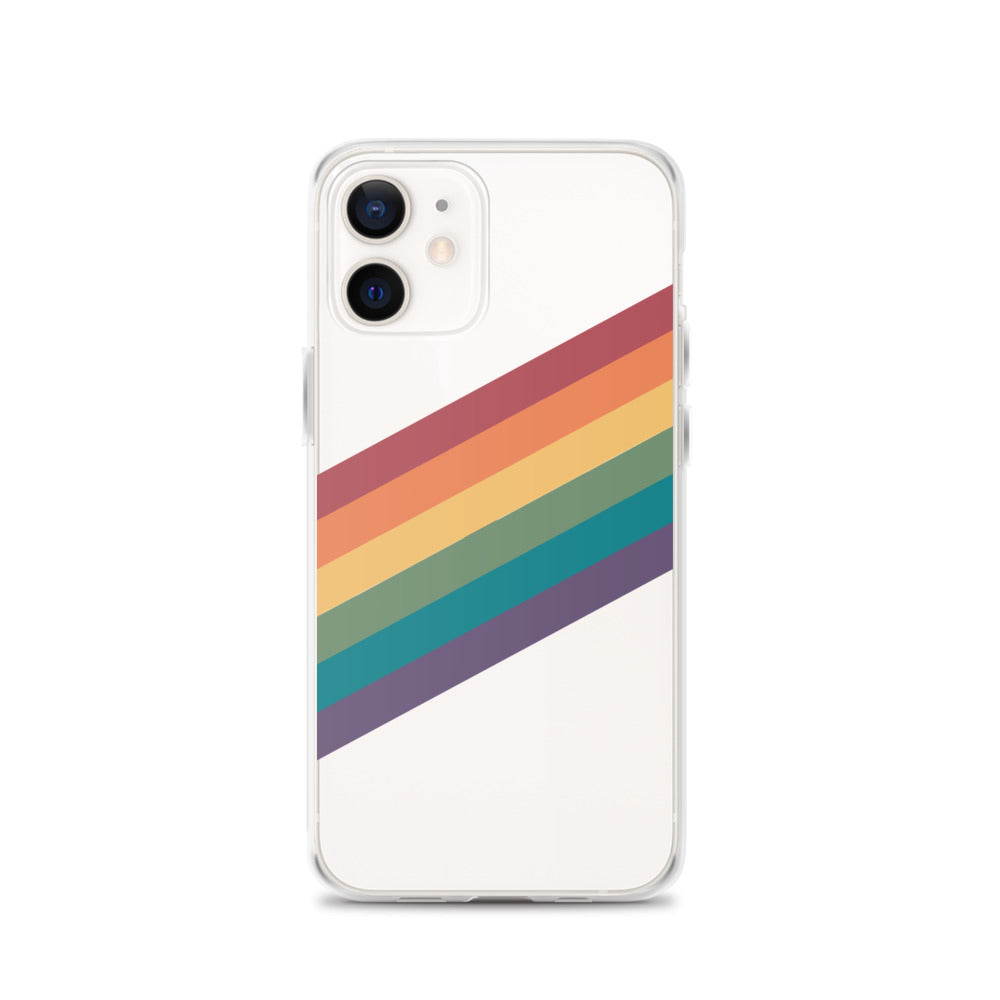 Funda para iPhone con rayas de arcoíris
