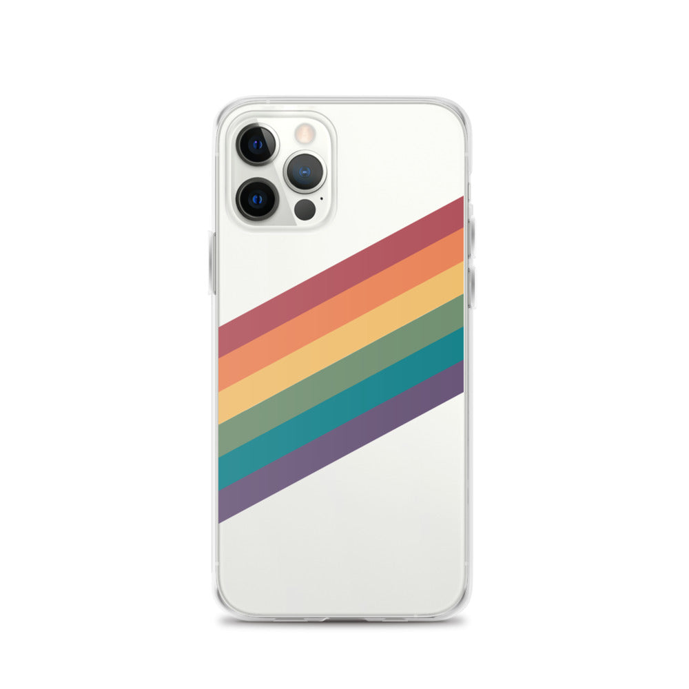 Funda para iPhone con rayas de arcoíris