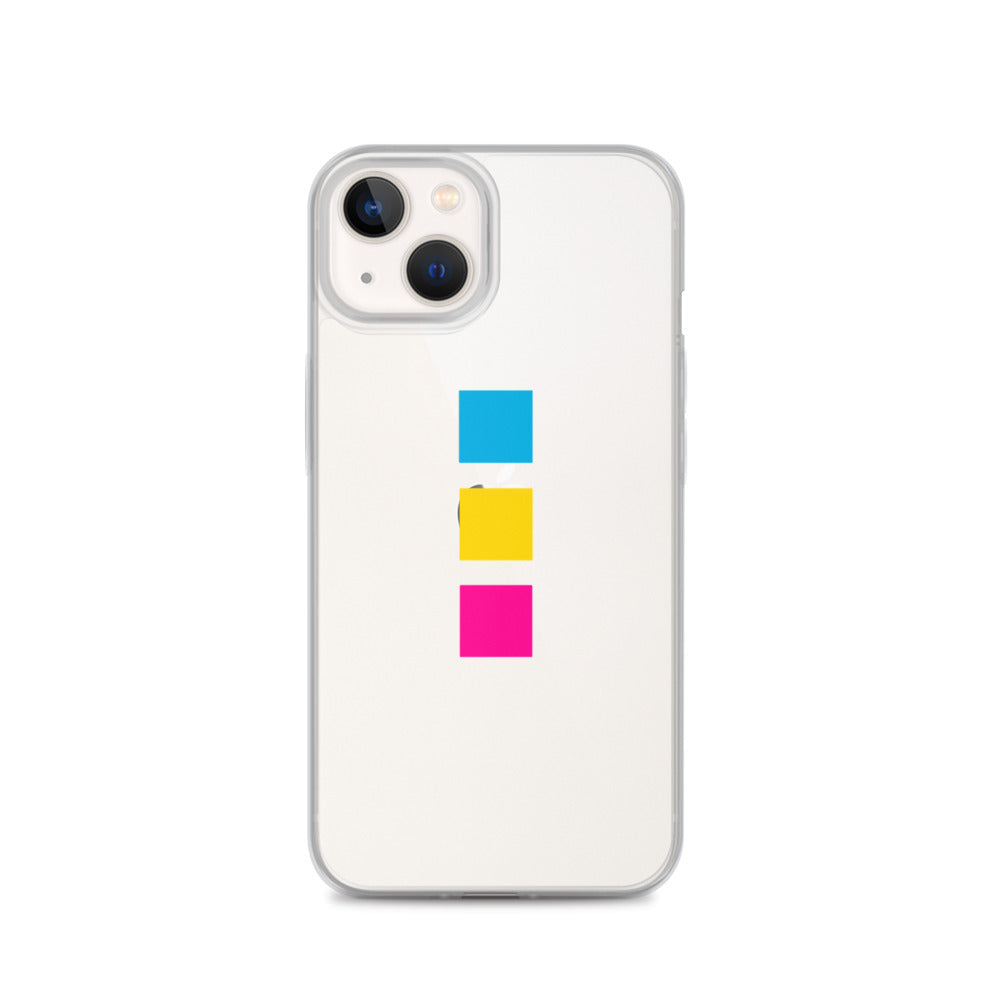 Funda para iPhone con cuadrados pansexuales