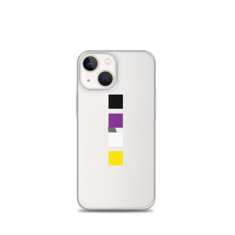 Non-Binary Squares iPhone Case