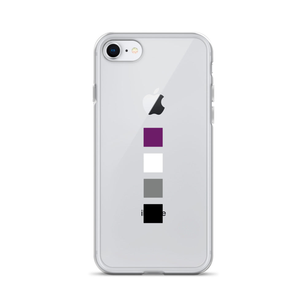 Funda para iPhone con cuadrados asexuales