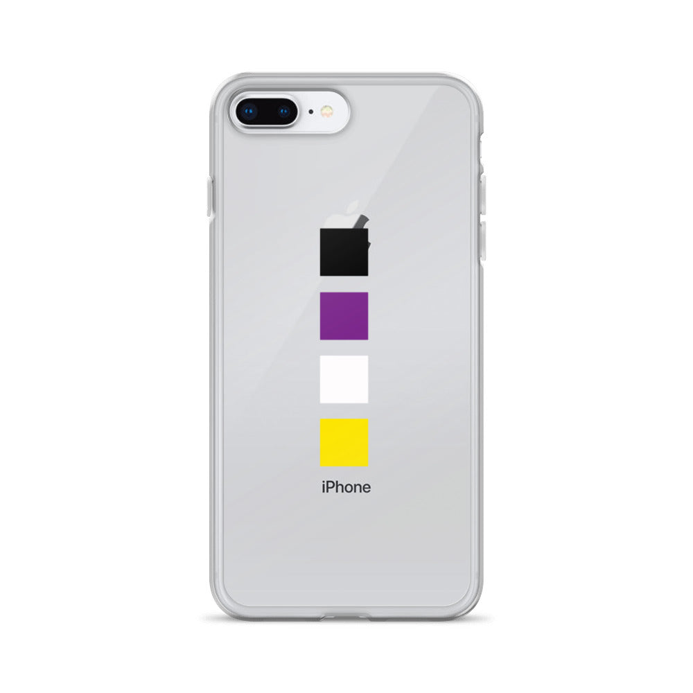 Non-Binary Squares iPhone Case