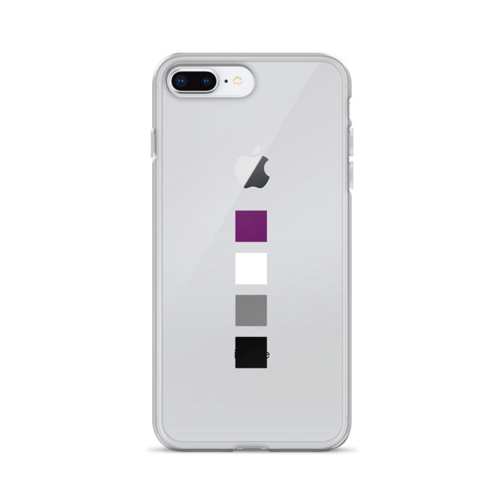 Funda para iPhone con cuadrados asexuales