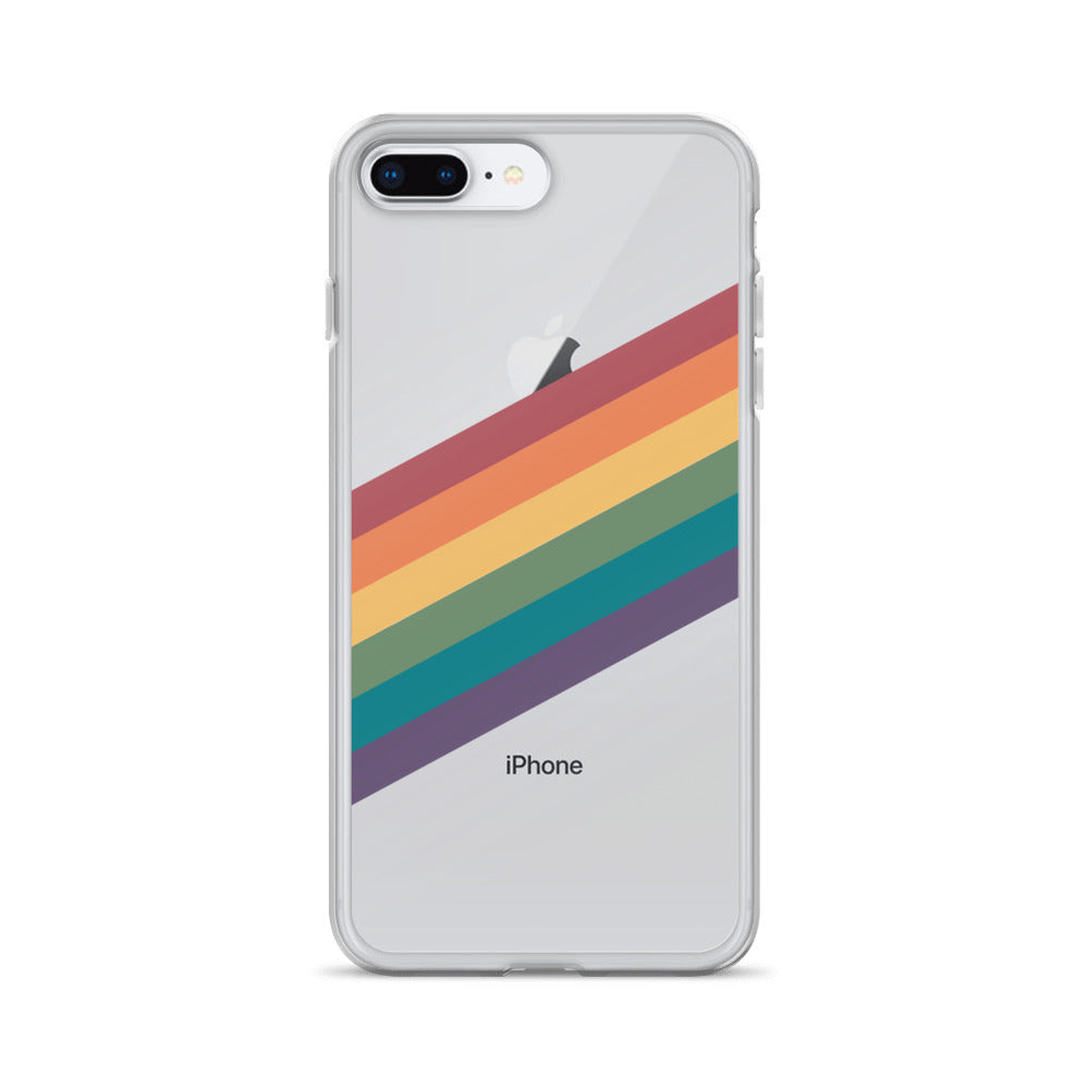 Funda para iPhone con rayas de arcoíris