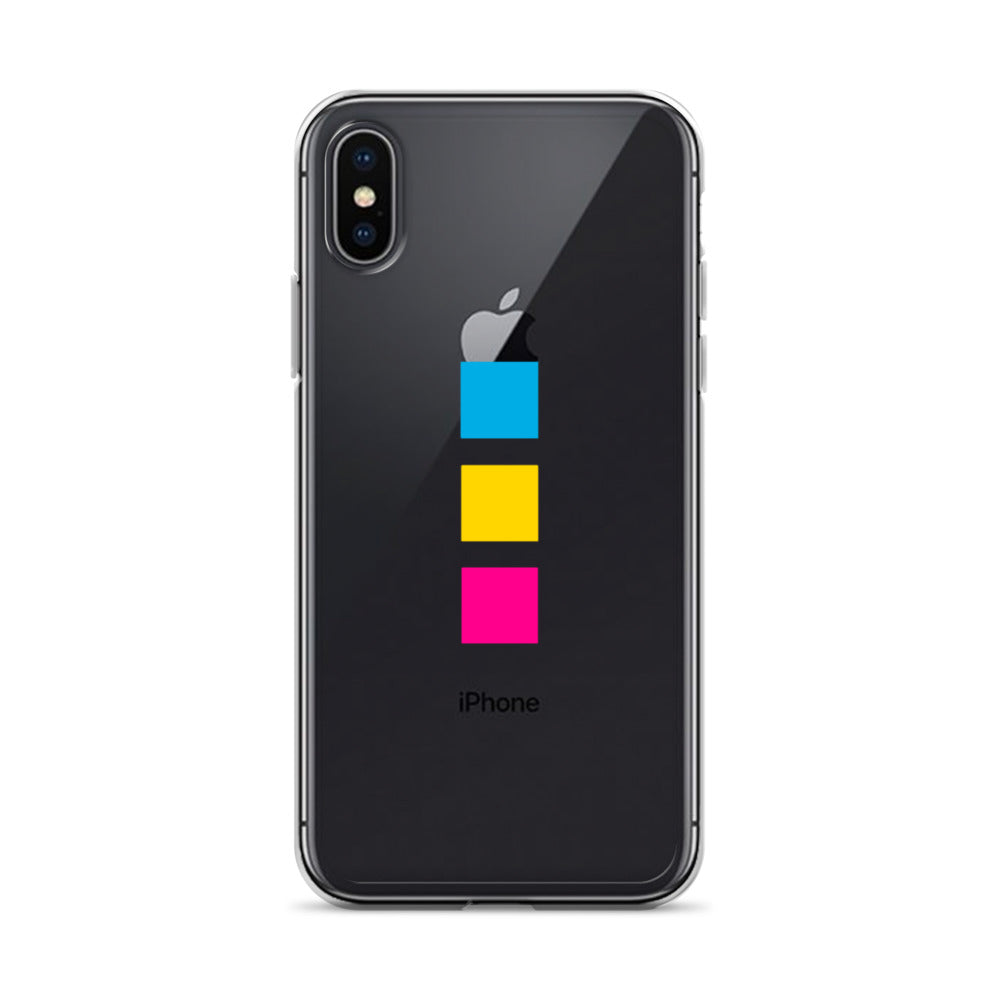 Funda para iPhone con cuadrados pansexuales