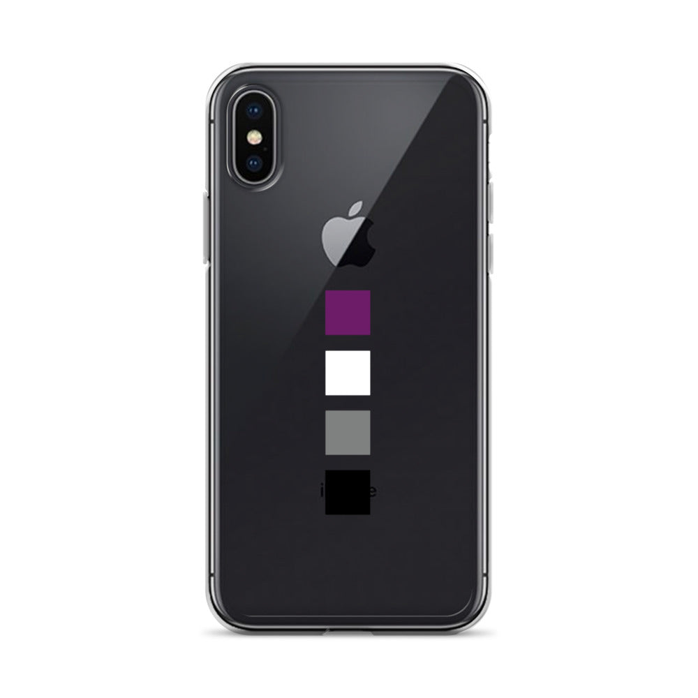 Funda para iPhone con cuadrados asexuales