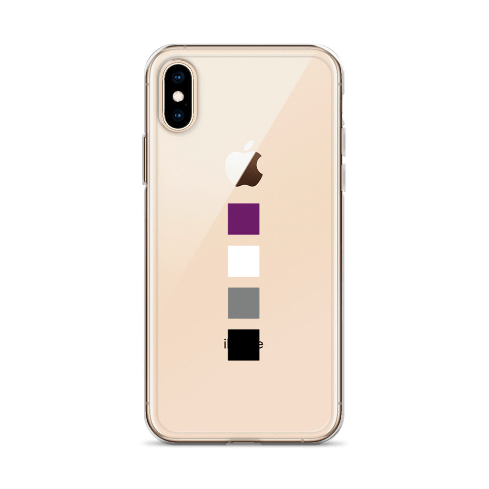 Funda para iPhone con cuadrados asexuales