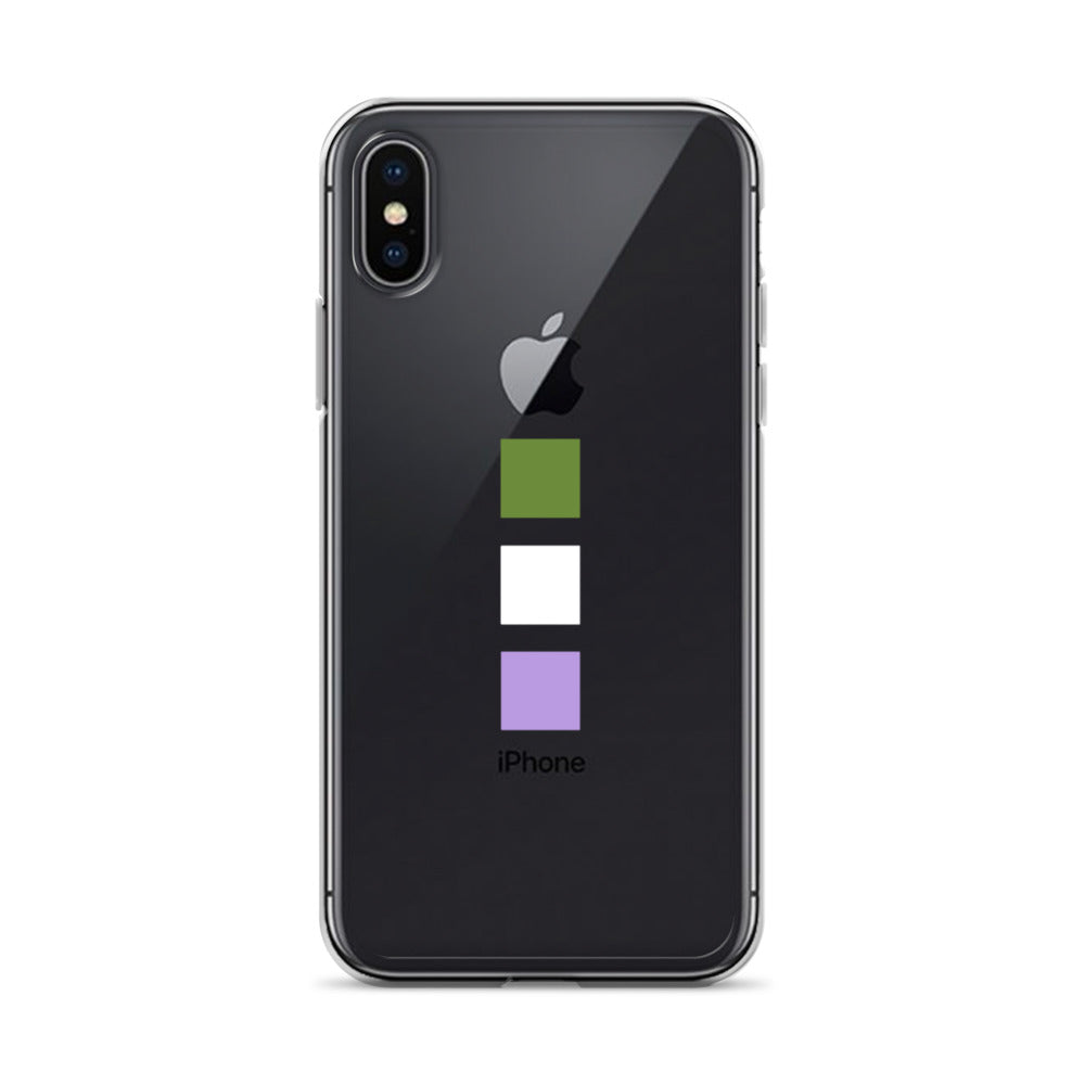 Funda para iPhone con cuadrados de género no binario