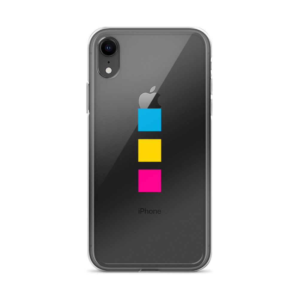 Funda para iPhone con cuadrados pansexuales