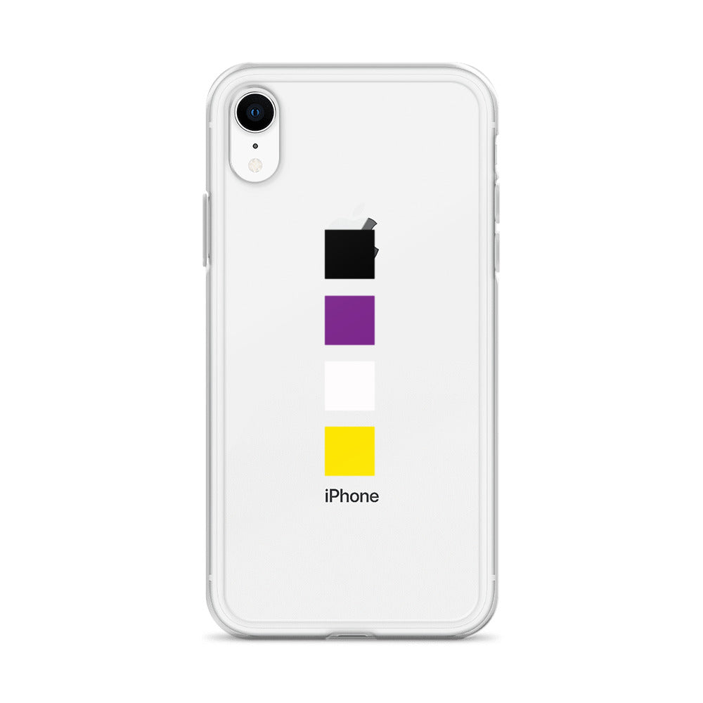 Non-Binary Squares iPhone Case