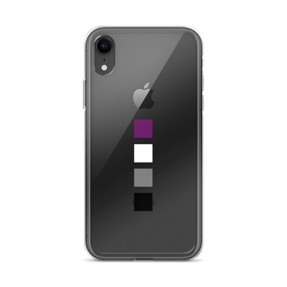 Funda para iPhone con cuadrados asexuales