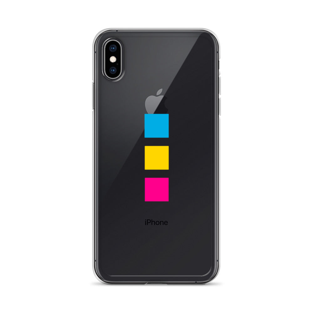 Funda para iPhone con cuadrados pansexuales
