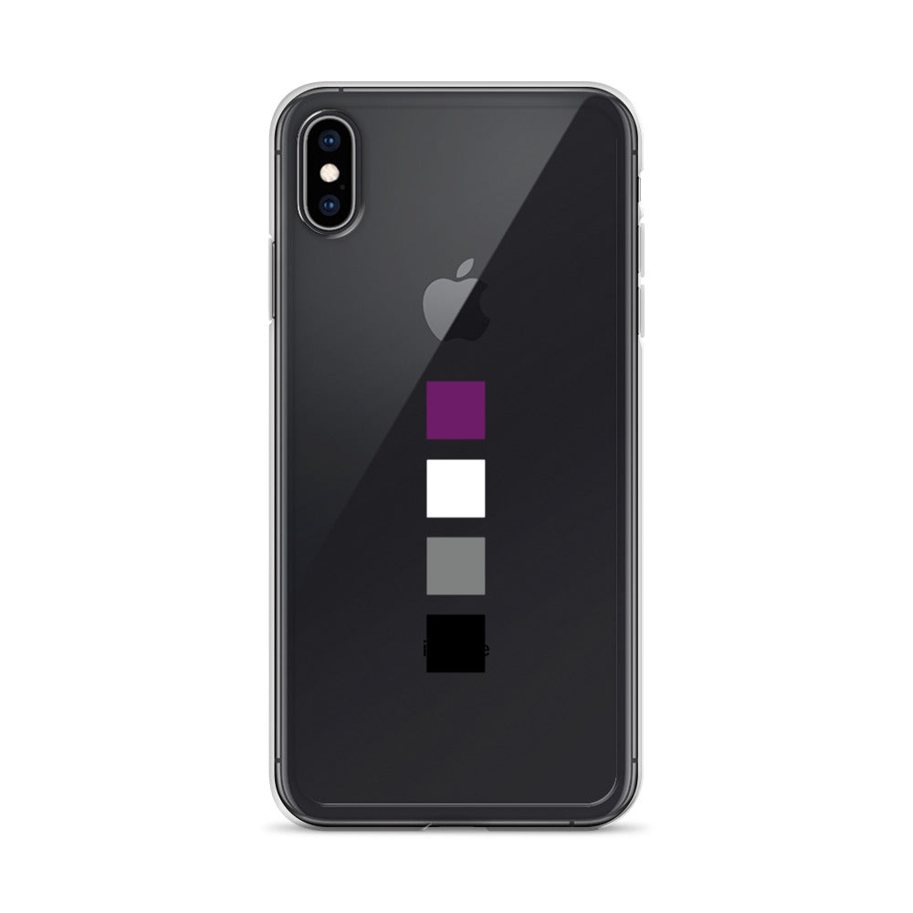 Funda para iPhone con cuadrados asexuales