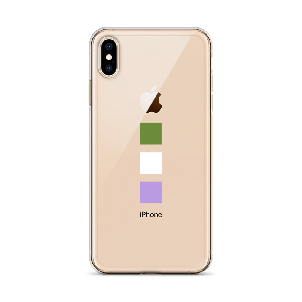 Funda para iPhone con cuadrados de género no binario