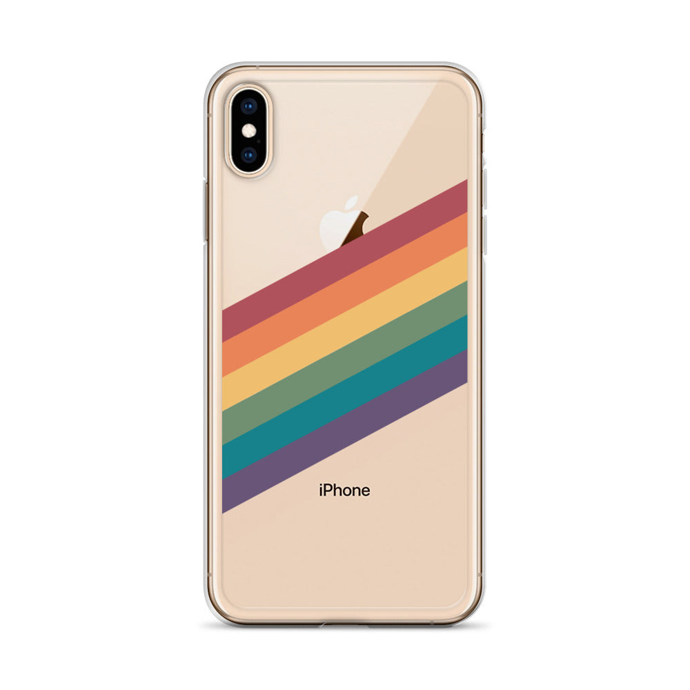 Funda para iPhone con rayas de arcoíris