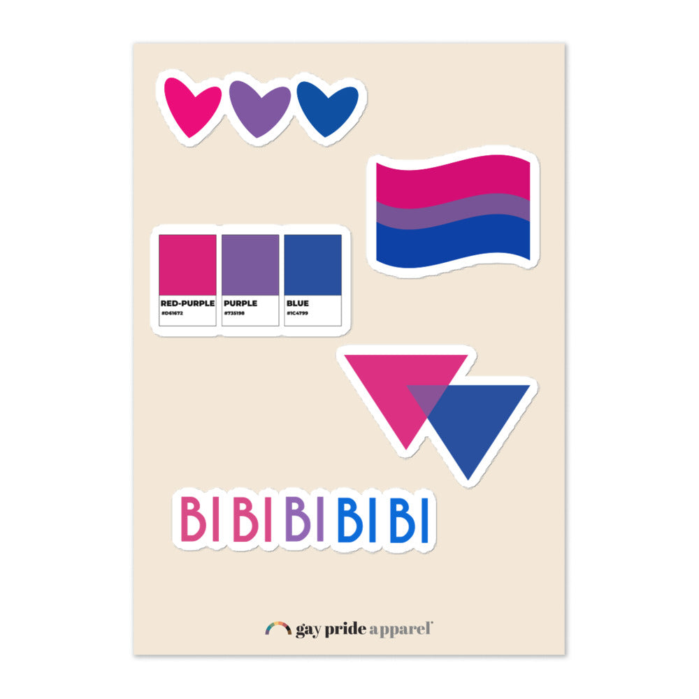 Hoja de calcomanías bisexuales